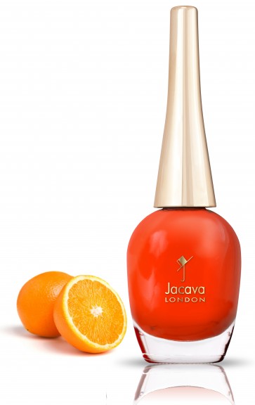vibrant orange nail polish